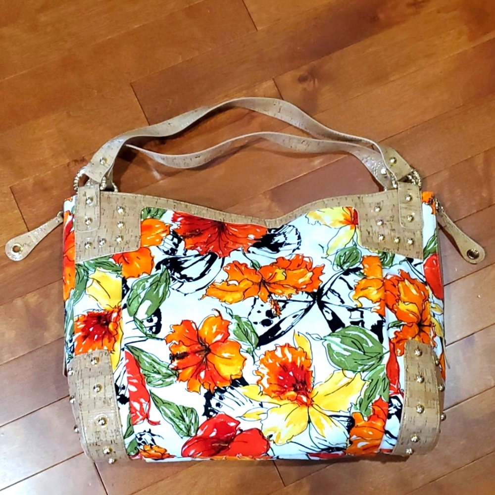 Stuart Weitzman Floral Shoulder Bag